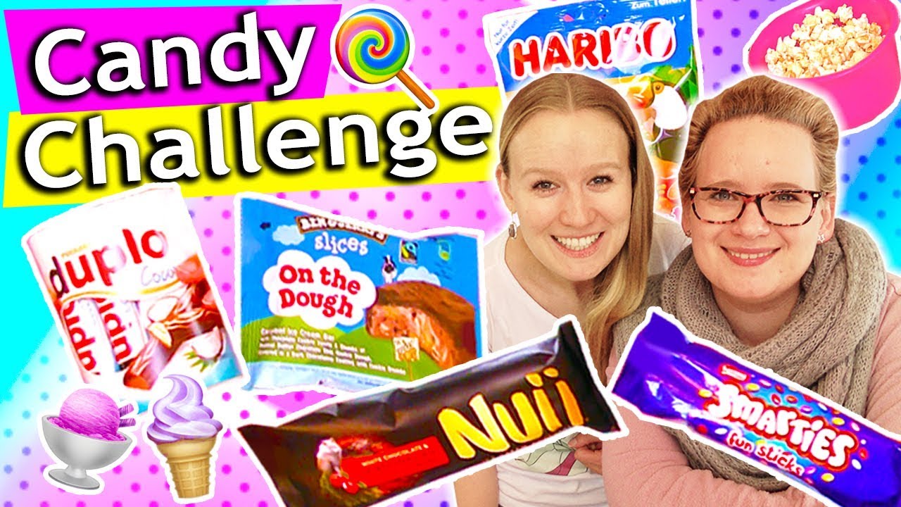 GROßE CANDY CHALLENGE Eva vs. Kathi mit weißen Schokobons, Ben & Jerrys Eis, Duplo | DIY Inspiration