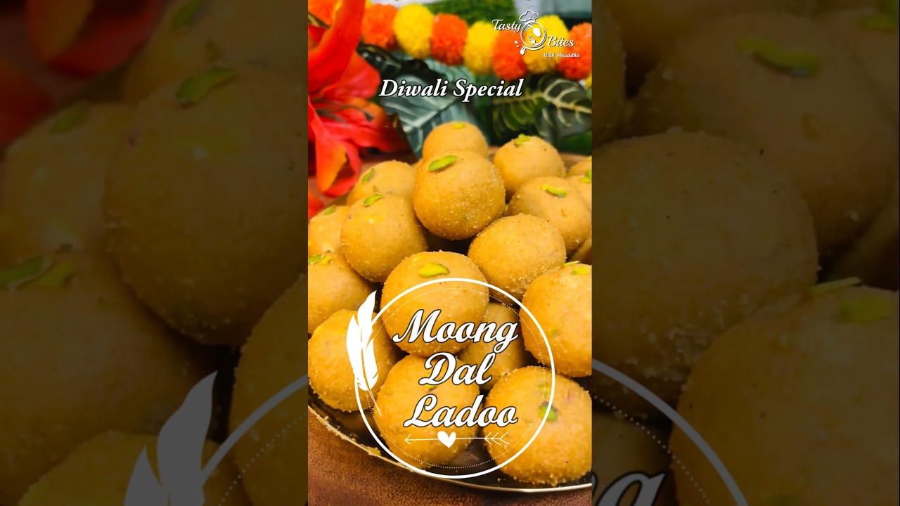 Moong dal ladoo recipe | Moong ke laddu | मूंगदाल के लड्डू | Diwali Special | मुगाच्या डाळीचे लाडू