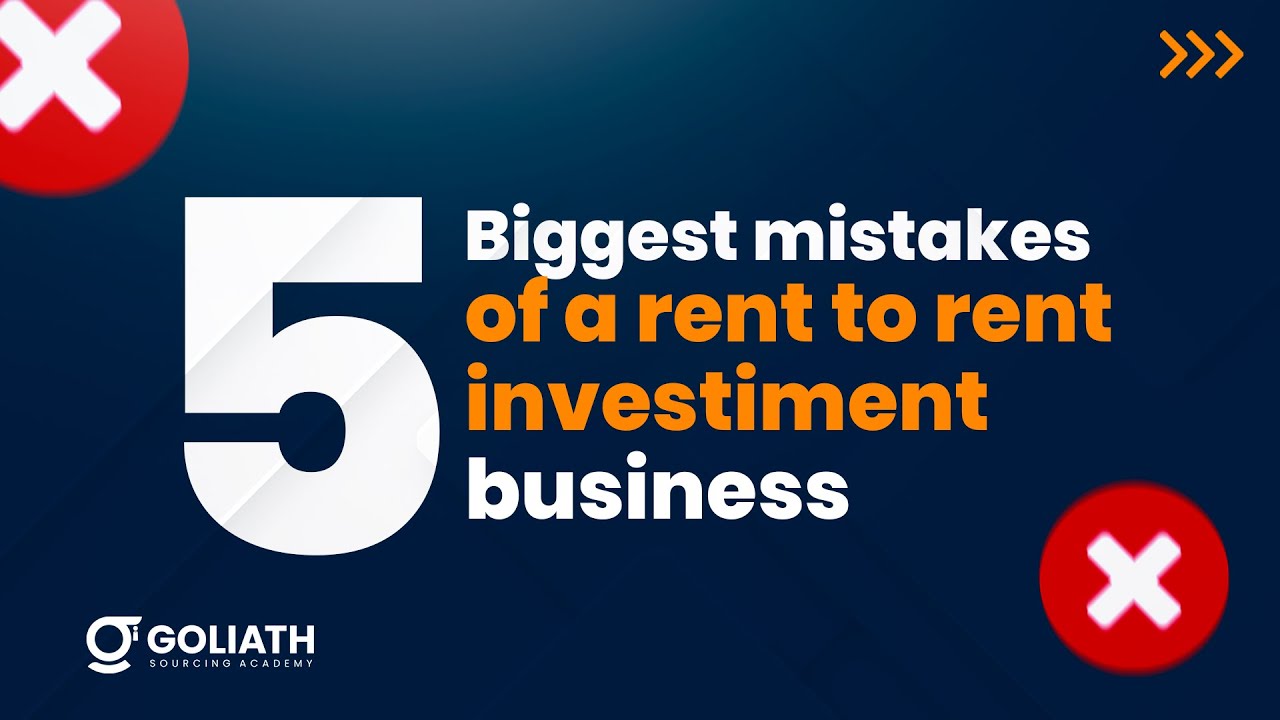 5 Biggest Mistakes When Starting A Rent to Rent Investment Business | Property Investment UK