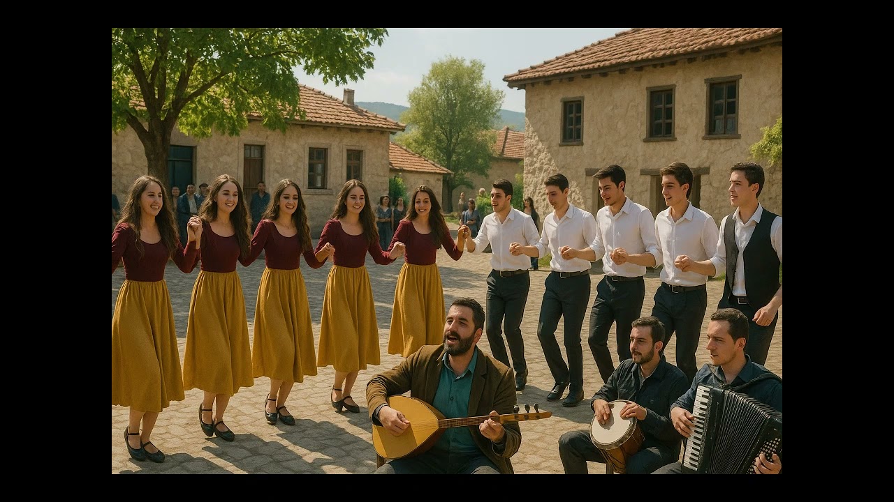 Köy meydanında..Türkü..Yapay Zeka Söyledi