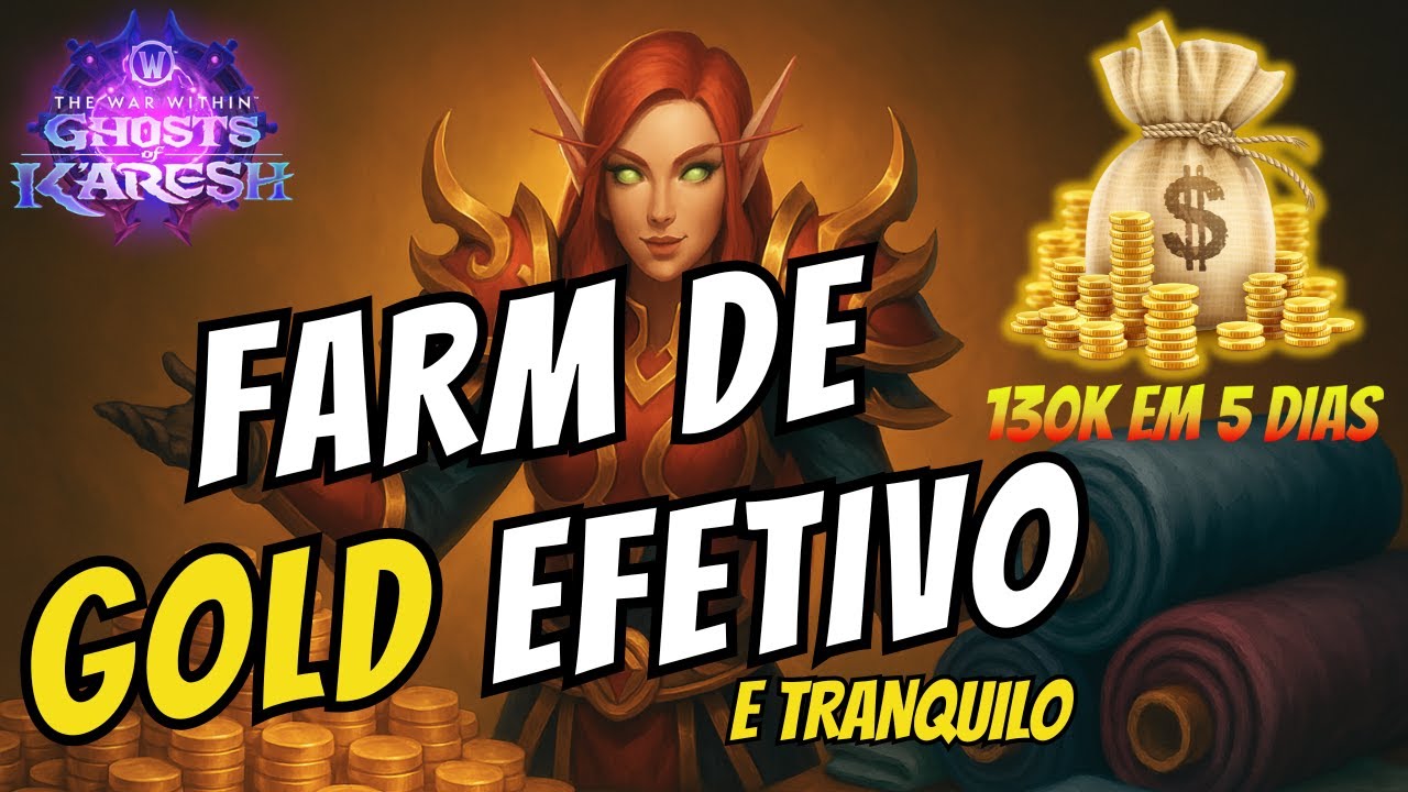 FARM DE GOLD EFETIVO - 130K DE GOLD EM 5 DIAS - PATCH 11.2.1