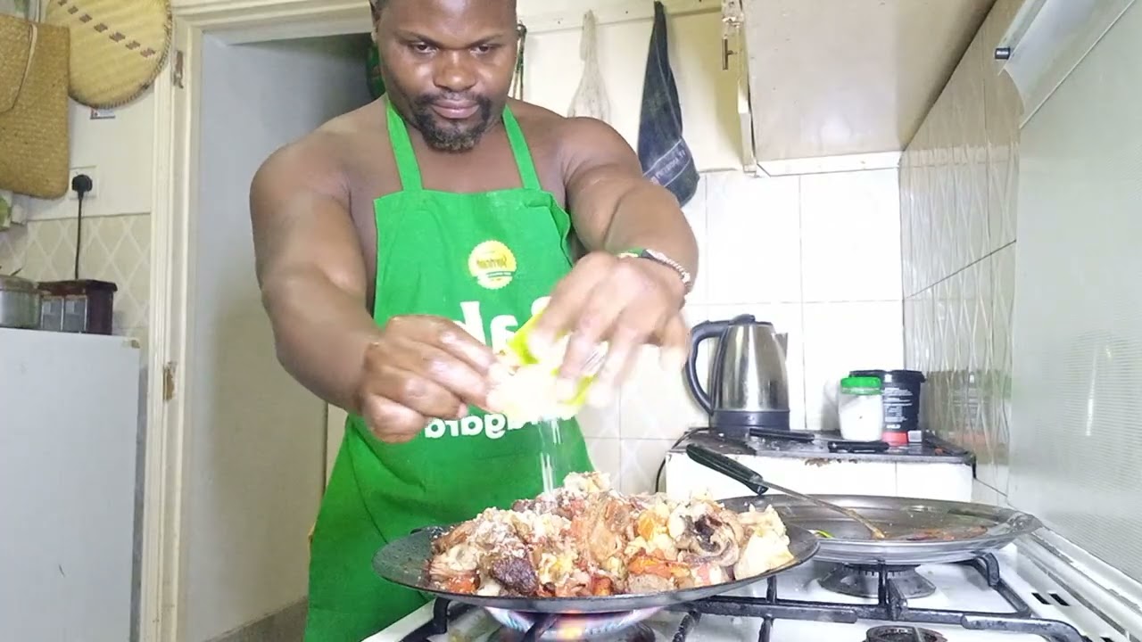 Have cooked a huge buffalo tongue for my family #ugaliman#kenyanchef#cookingtips#beeftongue#yummy