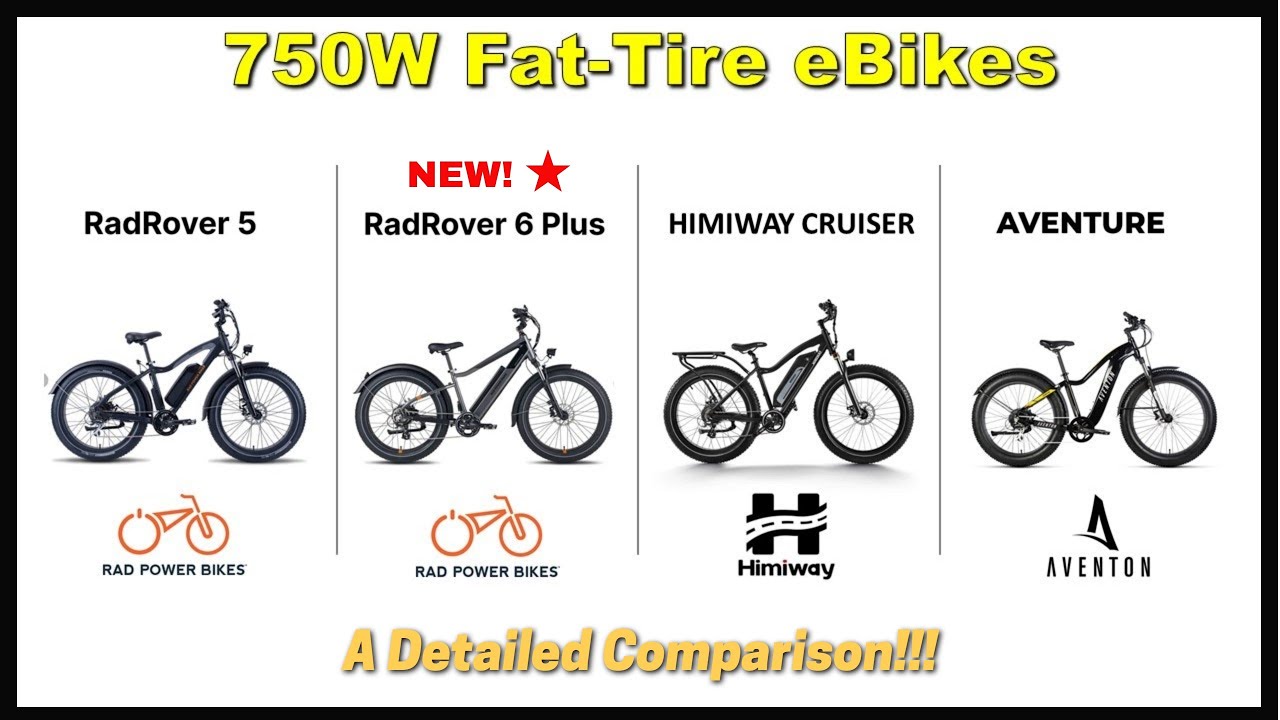 RADROVER 6 PLUS |  Compared to RadRover 5, Himiway Cruiser and Aventon Aventure