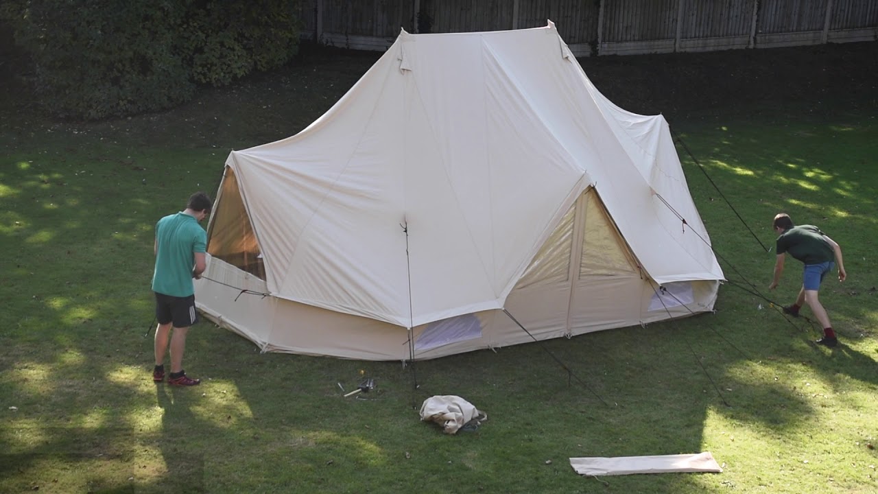 Quest Emperor Tent Pitching & Packing Video (Real Time)