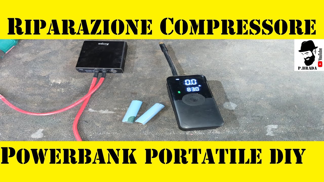 Riparazione compressore  Power bank portatile DIY