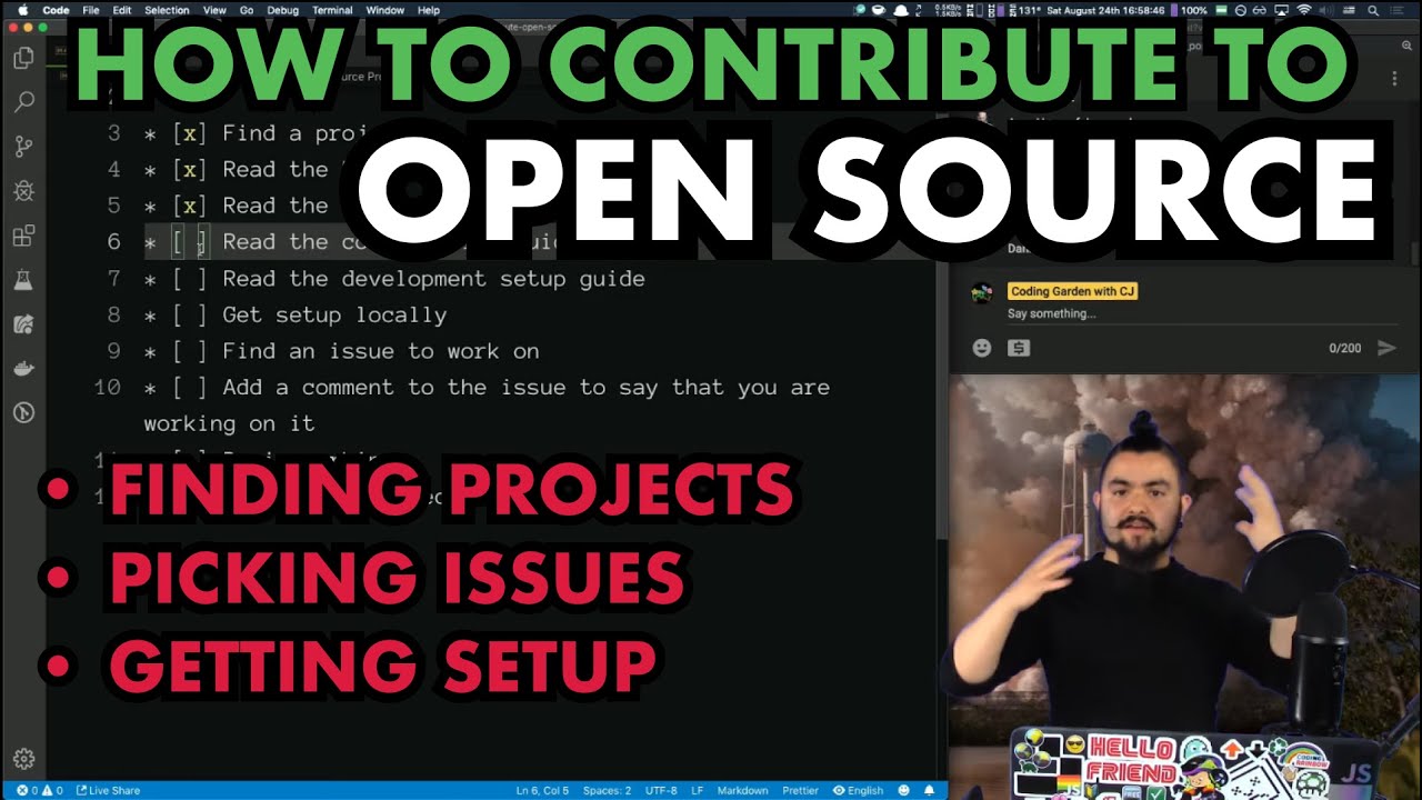 How to Contribute to Open Source Projects - Live example with the p5.js web editor
