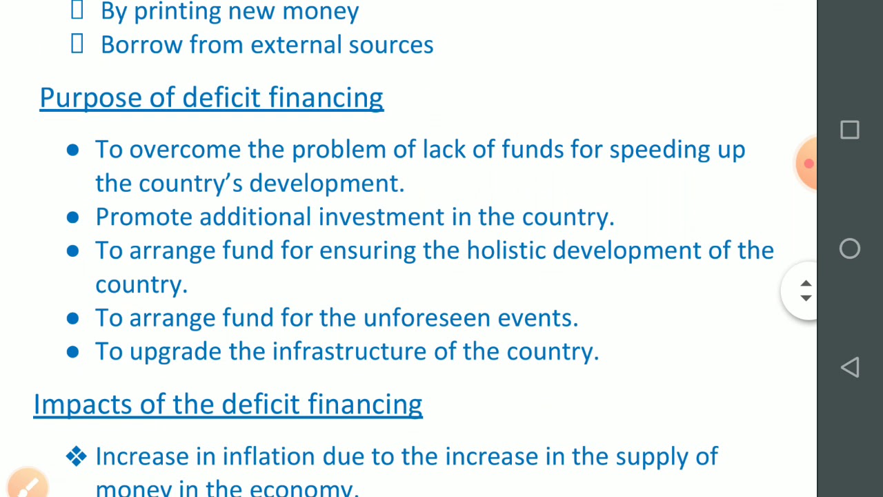 Deficit financing