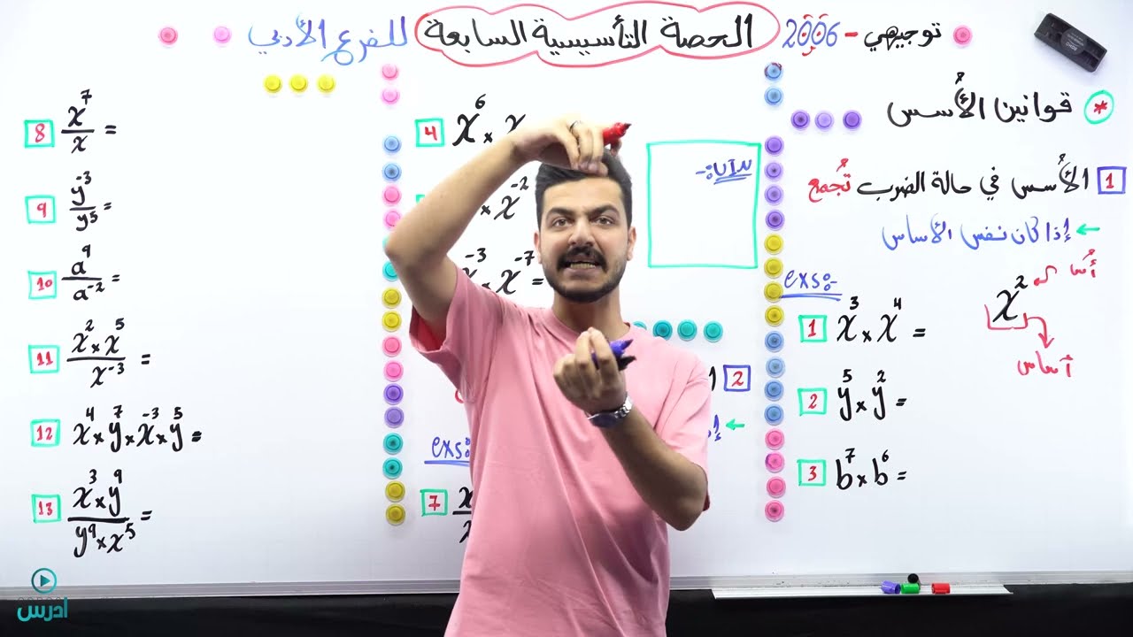 توجيهي 2006 - أدبي - حصة التأسيس السابعة - الأستاذ يوسف حجير