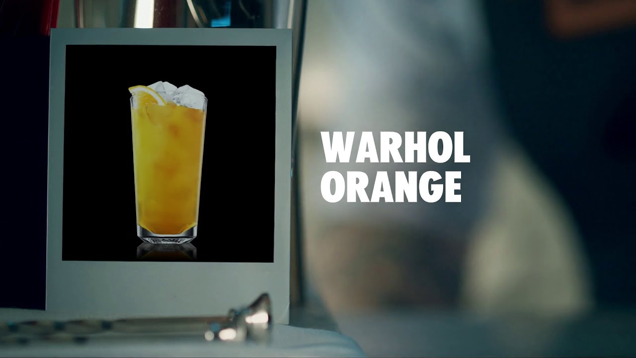 WARHOL ORANGE DRINK RECIPE - HOW TO MIX