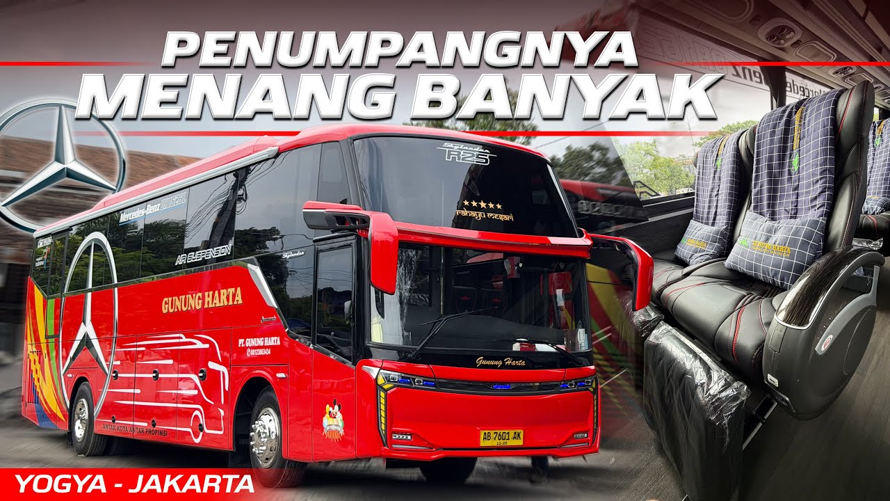 TIKET CUMA Rp 250.000 DAPAT BUS SEBAGUS INI 😍‼️Trip Yogya - Jakarta with Gunung Harta 