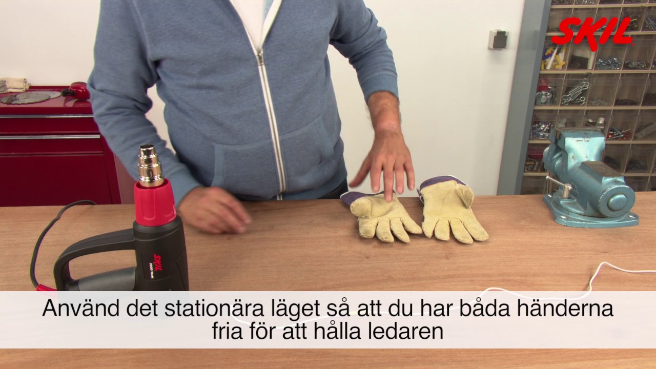 Hur anv&auml;nder man en varmluftspistol f&ouml;r att applicera krympslang?