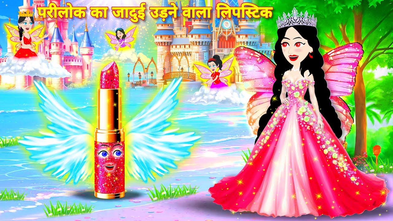 Fairyland Magic Flying Lipstick परीलोक का जादुई उड़ने वाला लिपस्टिक JADUI KAHANI | magical lipstick
