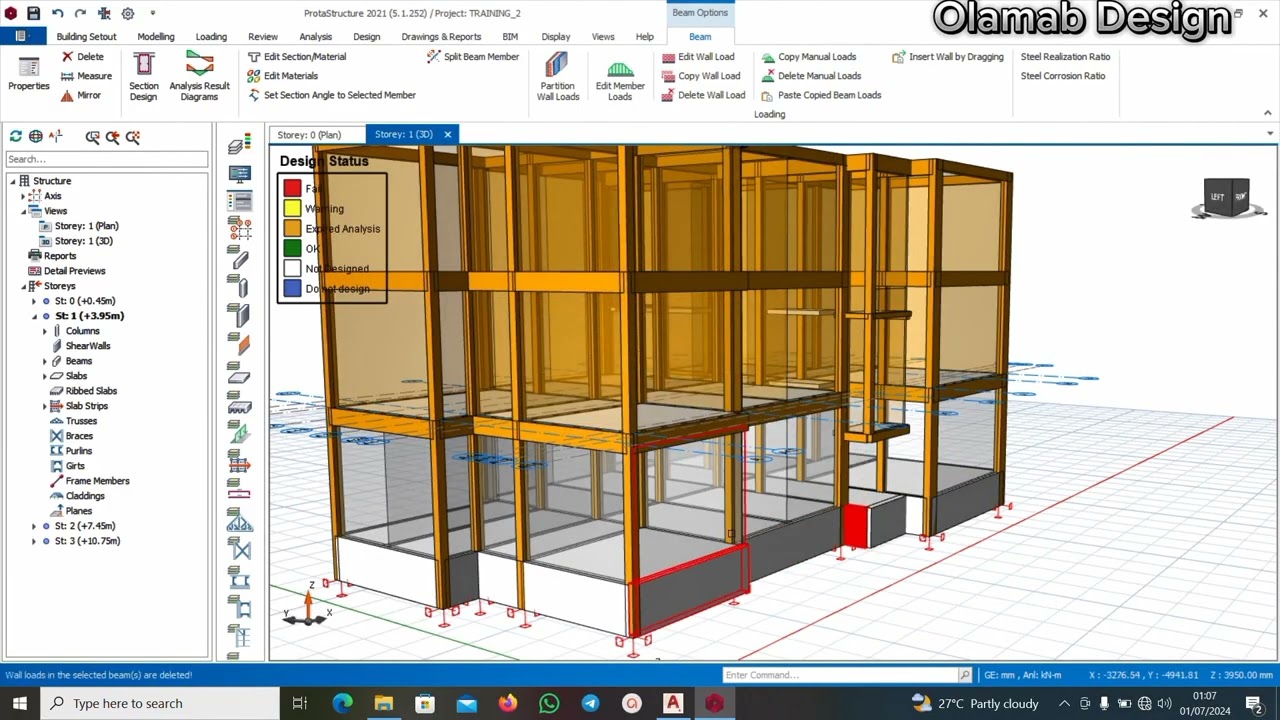 HOW TO DESIGN A RAFT FOUNDATION IN PROTA STRUCTURE