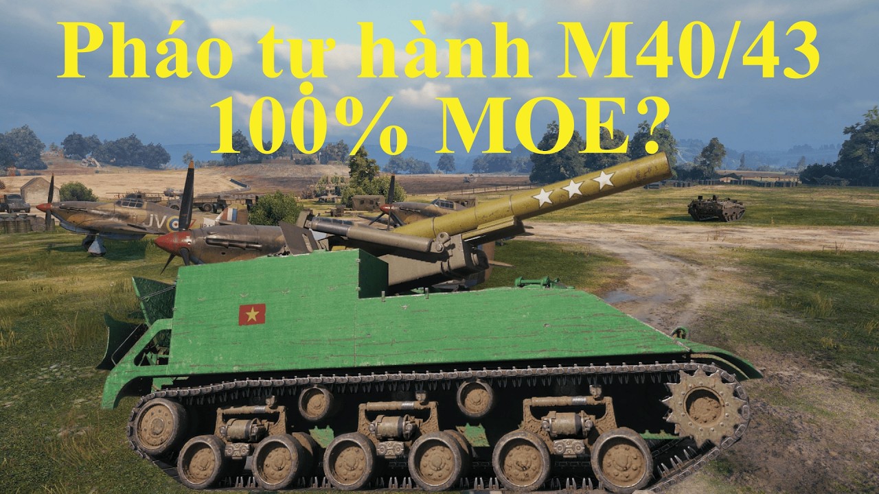 Pháo tự hành M40/43 100% MOE? #wot  #spgwot  #worldoftanks  #artywot