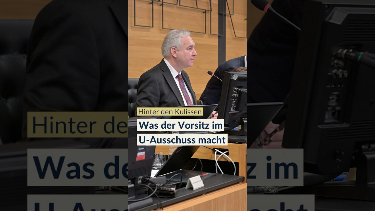 BTS: Was der Vorsitz im U-Ausschuss macht