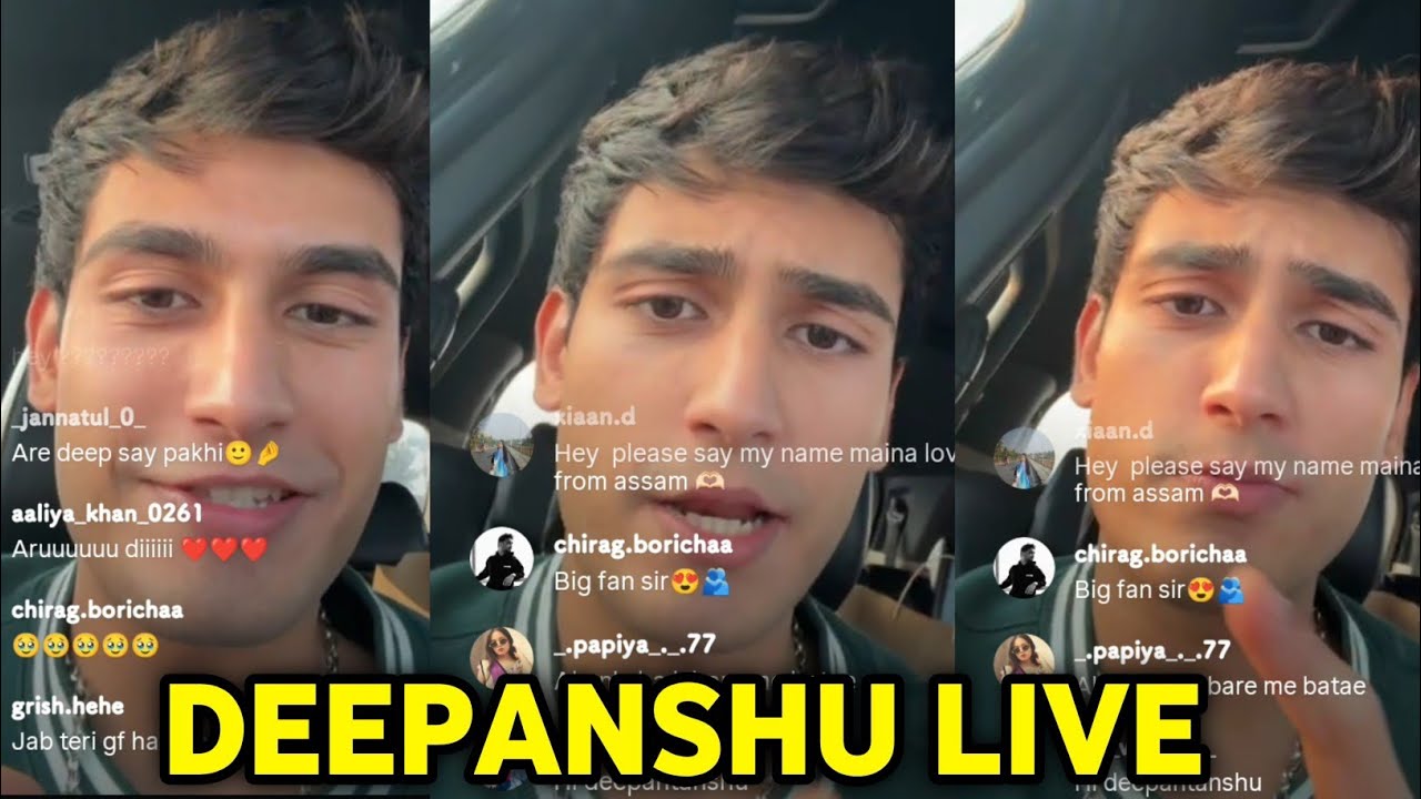 Deepanshu Instagram Live Today Talking About Anushka Ghosh 