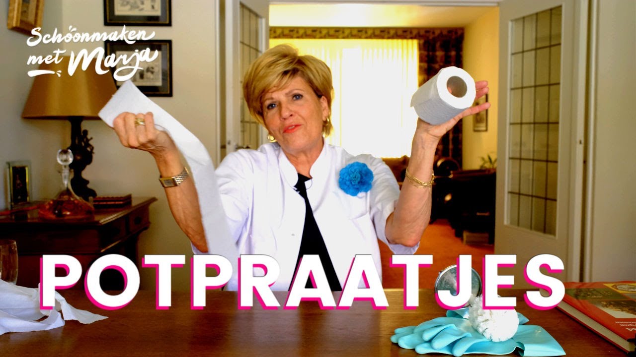 Potpraatjes, tips voor de WC 💦 Schoonmaken met Marja Middeldorp