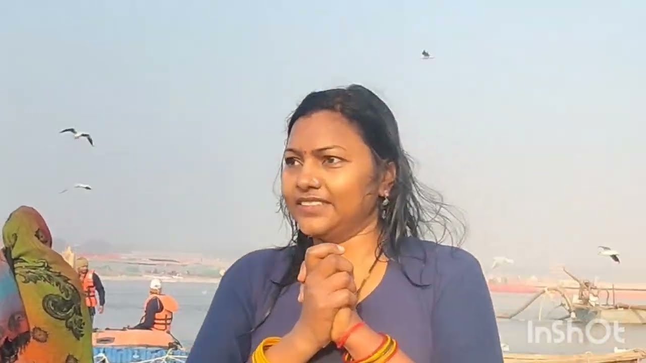 Ganga snan prayagraj 2026 #ganga #gangasati #gangariver #vtuber #vlog women bathing Ganga river 