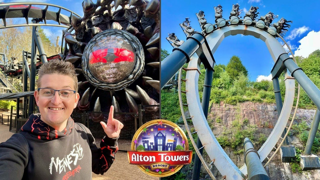 Отмечаем 30-летие Nemesis! Легендарные перевёрнутые американские горки Alton Towers!