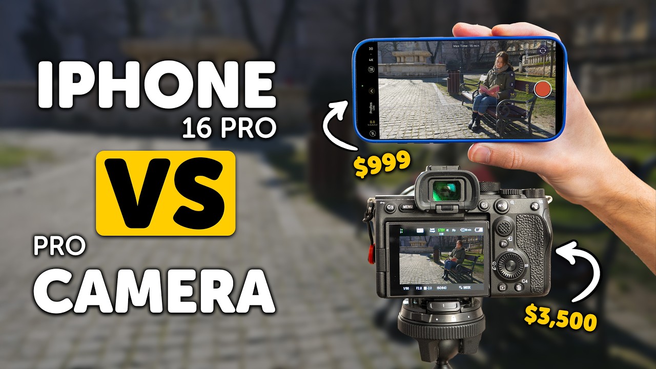Do We Need Professional Cameras Anymore? (iPhone 16 Pro vs $3,500 Pro Camera)