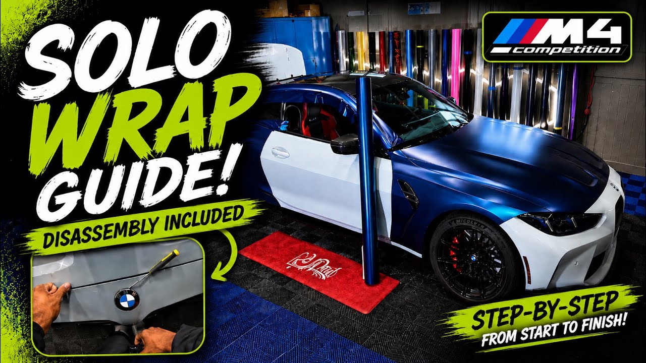 BMW M4 Solo Wrap Guide | Difficult Parts Shot on 4k Body Cam