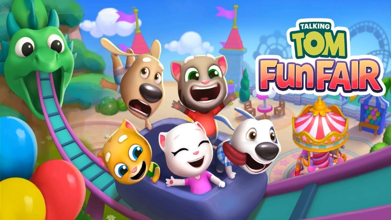 Talking Tom Fun Fair #1 НОВАЯ игра про Любимого Говорящего ТОМА и его друзей! Ярмарка Развлечений