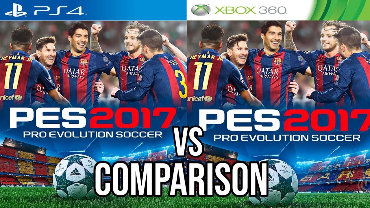 PES 2017 PS4 Vs Xbox 360