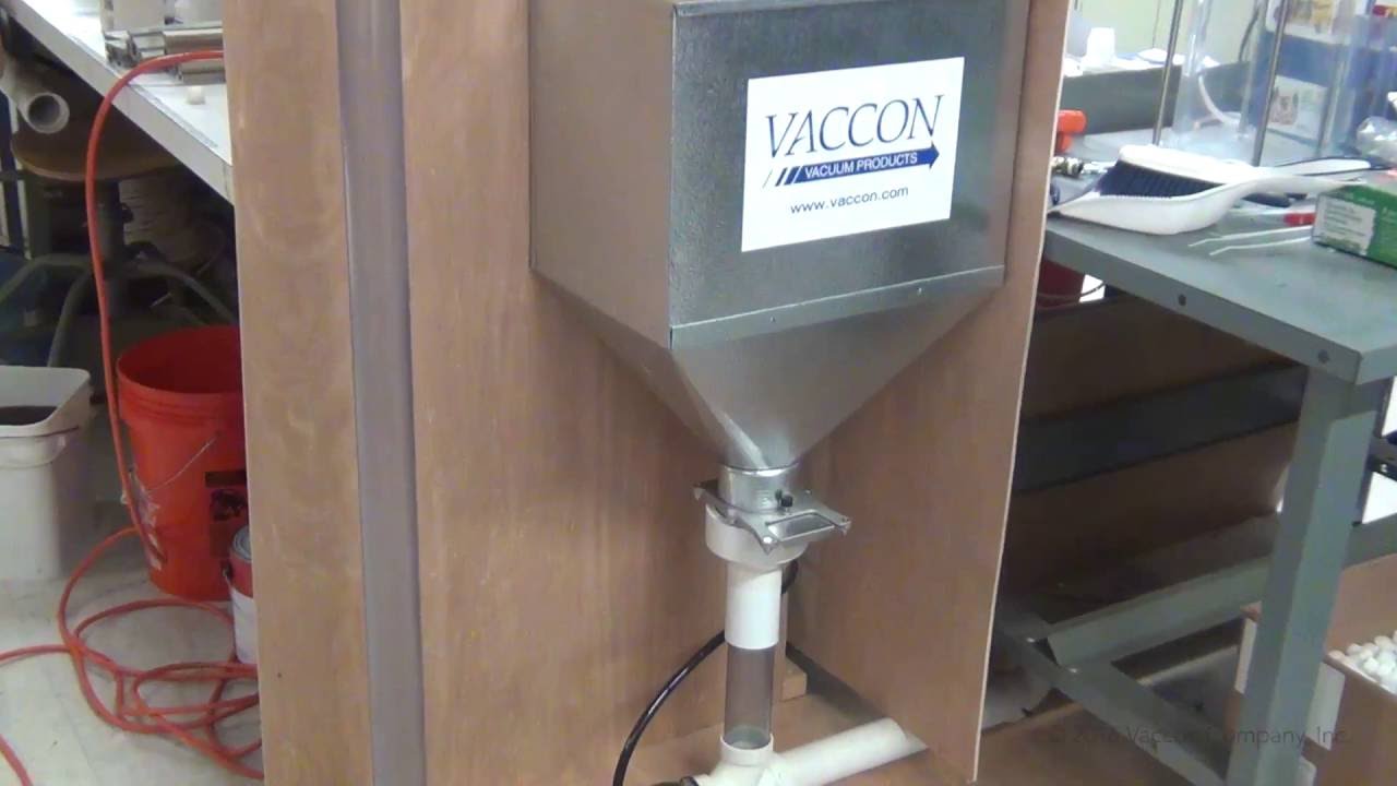 Vaccon Vacuum Conveying - Coffee & Plastic Beads - DF 20-6 & Hopper