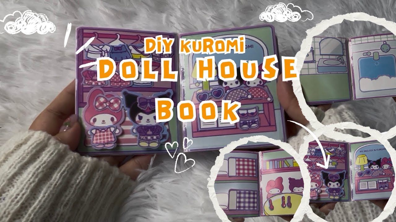 DIY Kuromi Dollhouse Book ✨