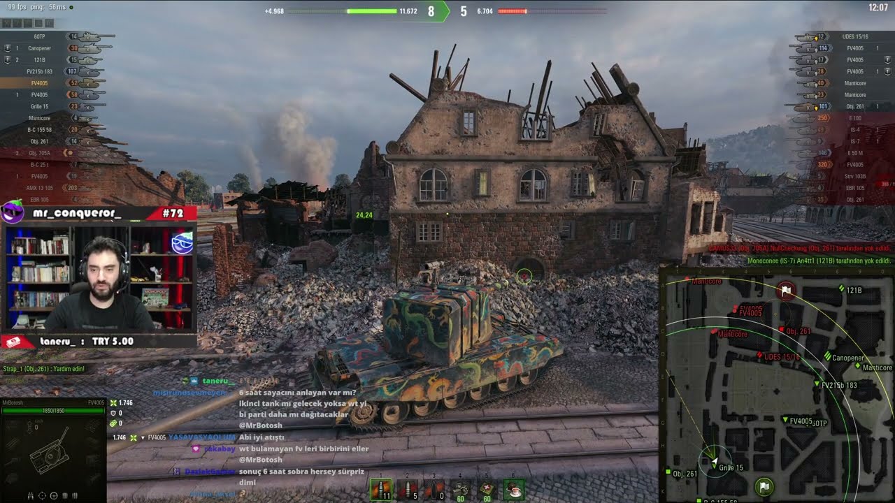 WoT || FV4005 ile 1.750'li Geceler - Phönix ararken Manti'yi Yedik!