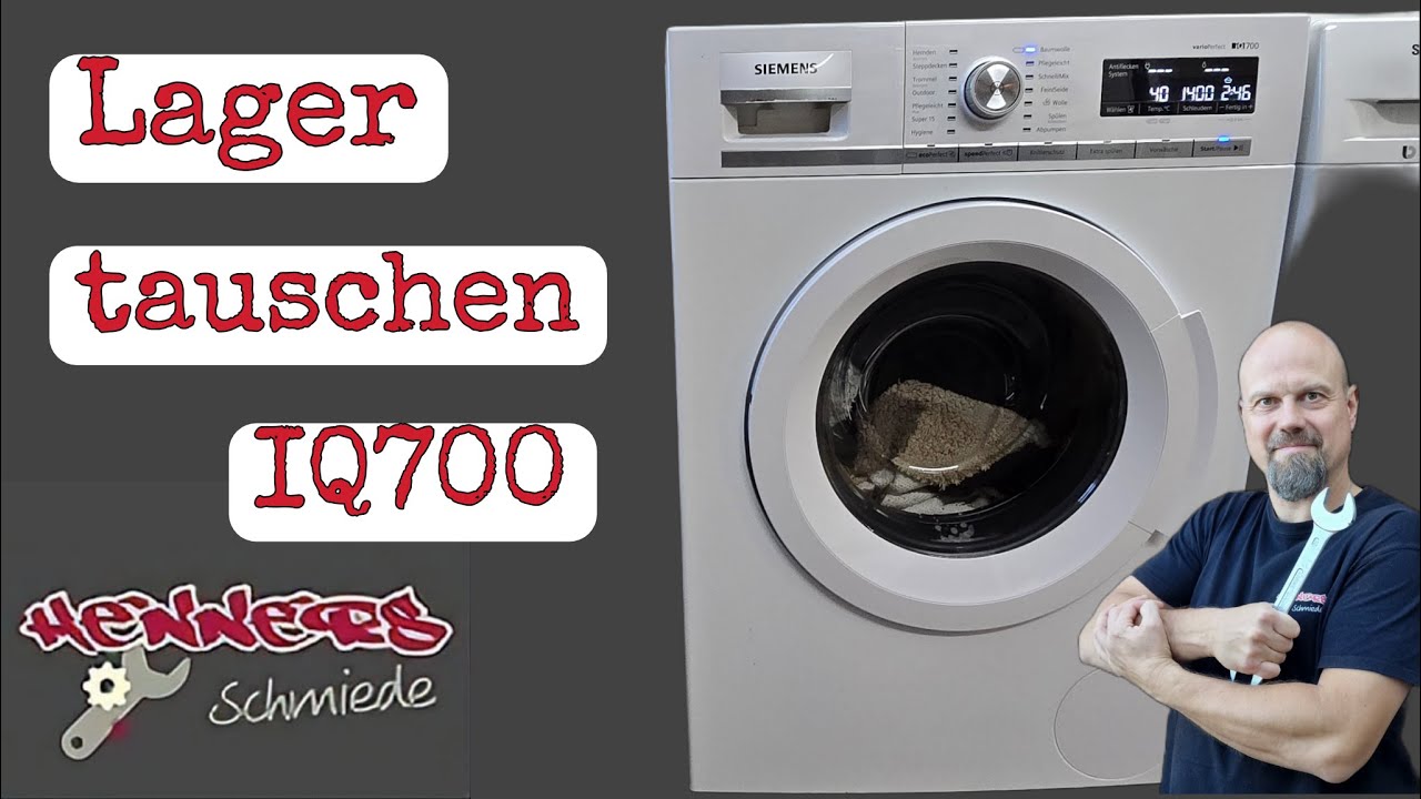 Siemens IQ700 Lager defekt. Bis zu 500 Euro sparen und selber tauschen.