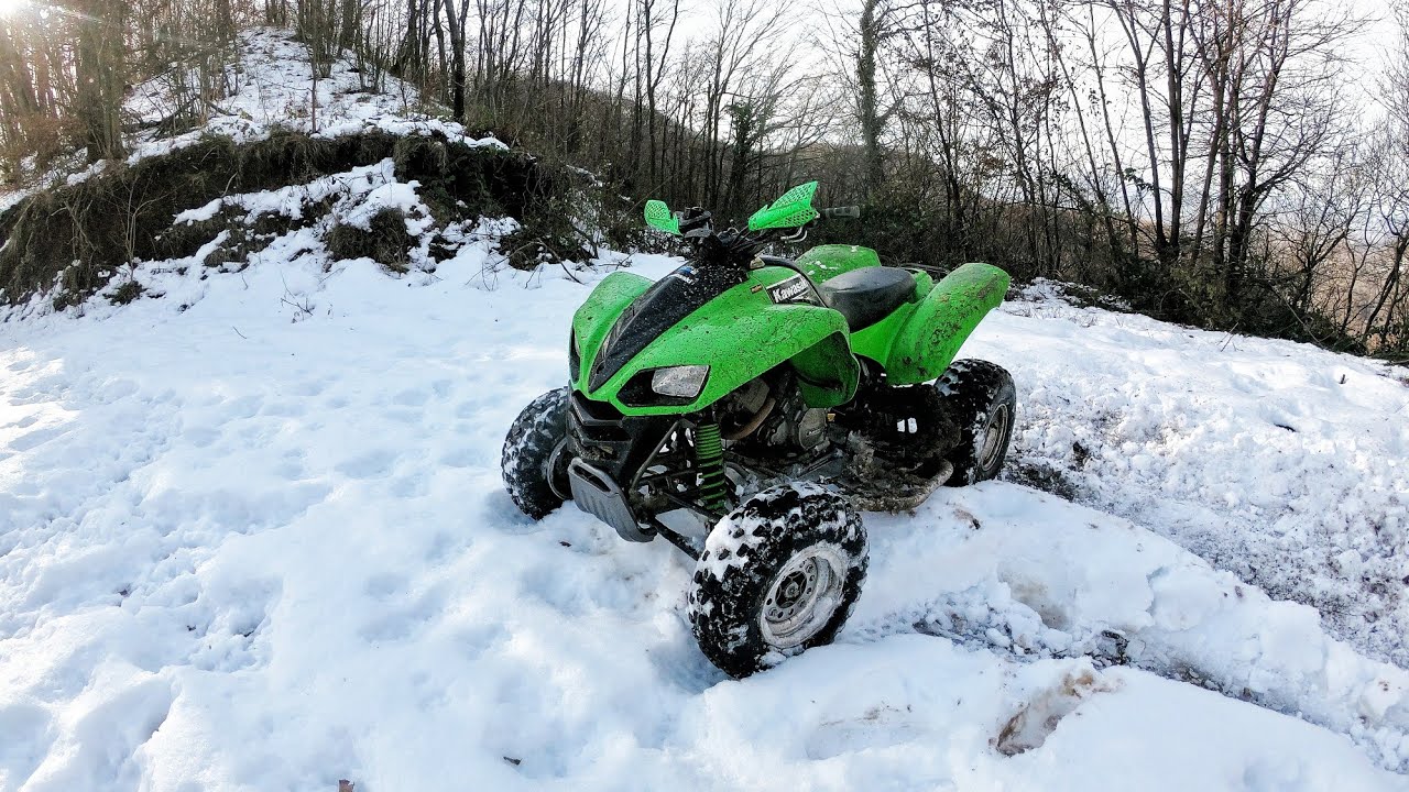 Searching For Snow | Quad Winter Adventure | KFX700