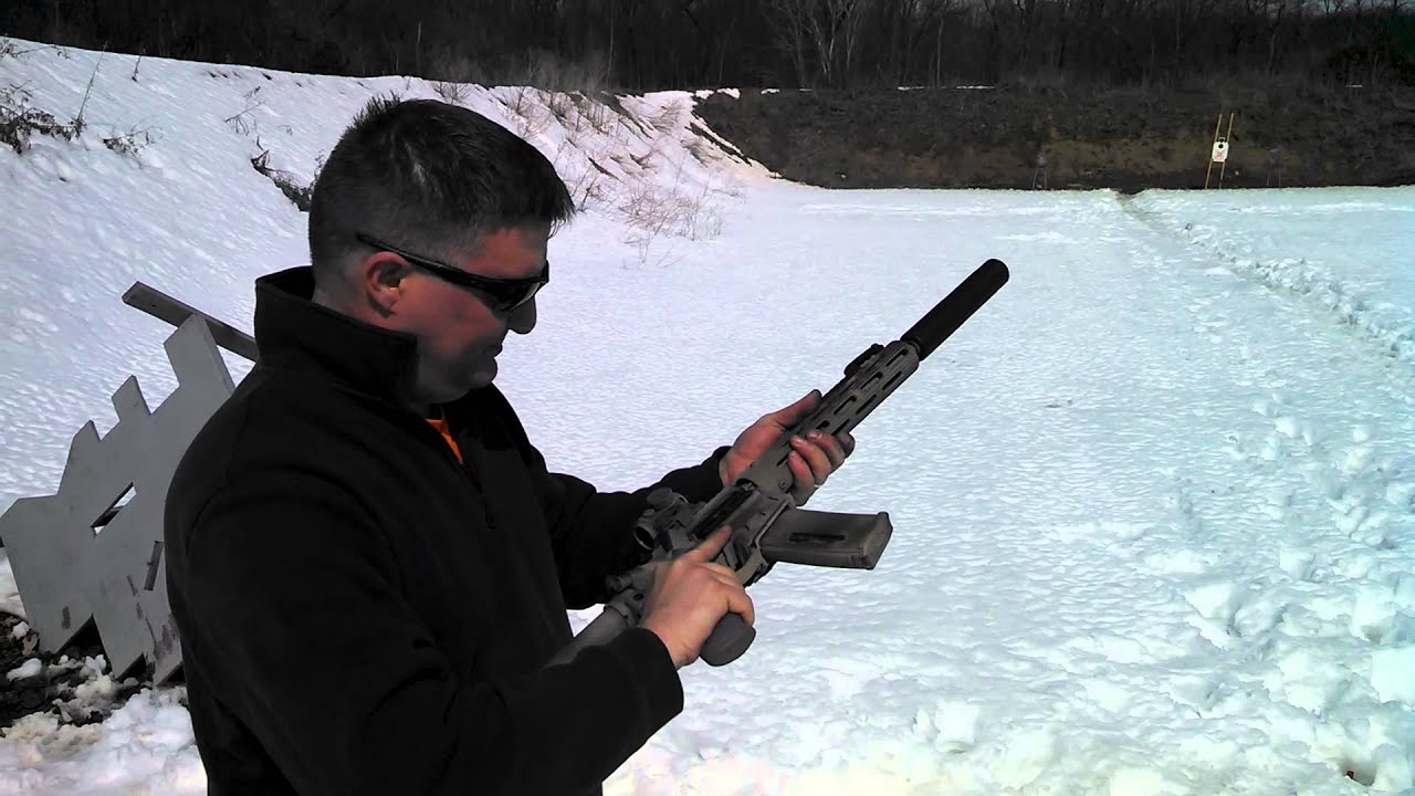 SUPPRESSED AR15 WITH SUBSONIC .223 AMMO