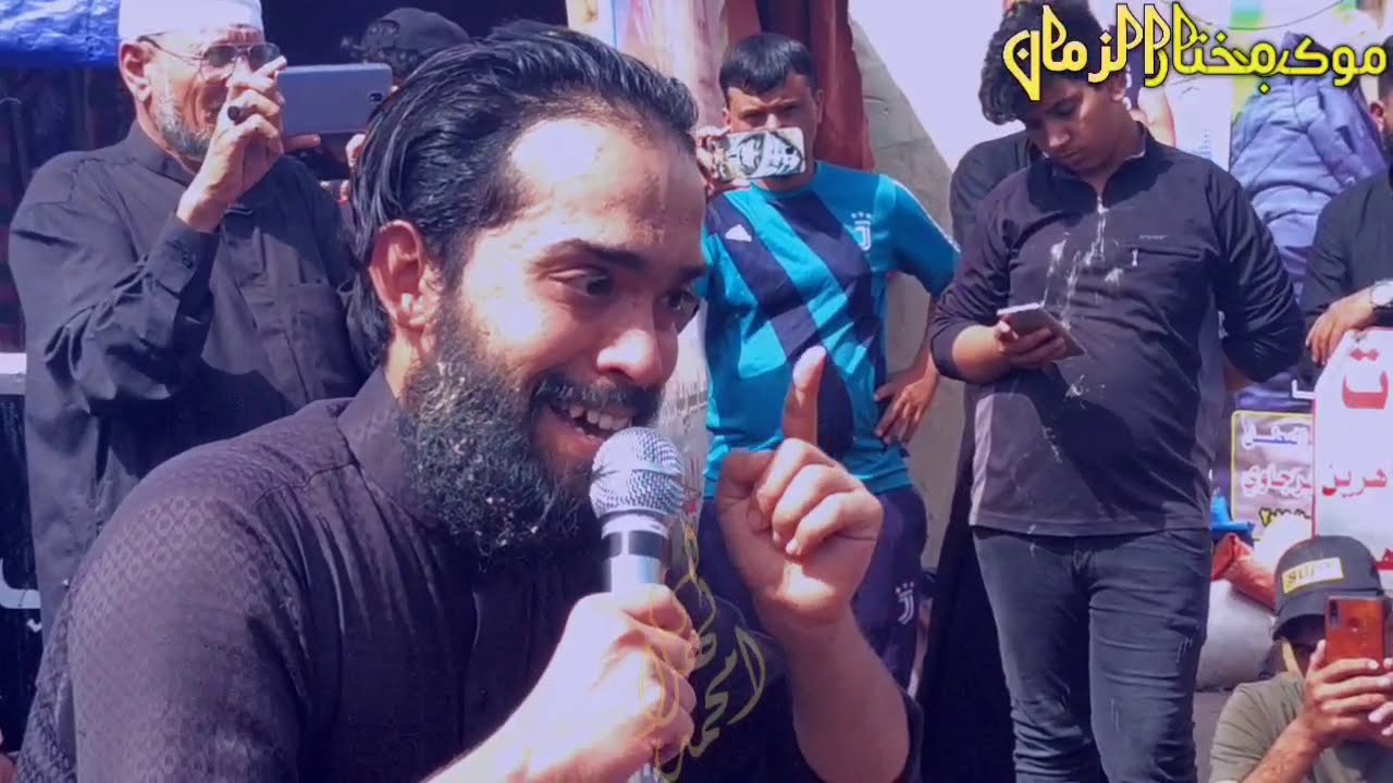 ملا محمد البدري نعي يقطع القلب في ساحة الحبوبي موكب مختار الزمان #خادمكم المهندس محمد الهلالي