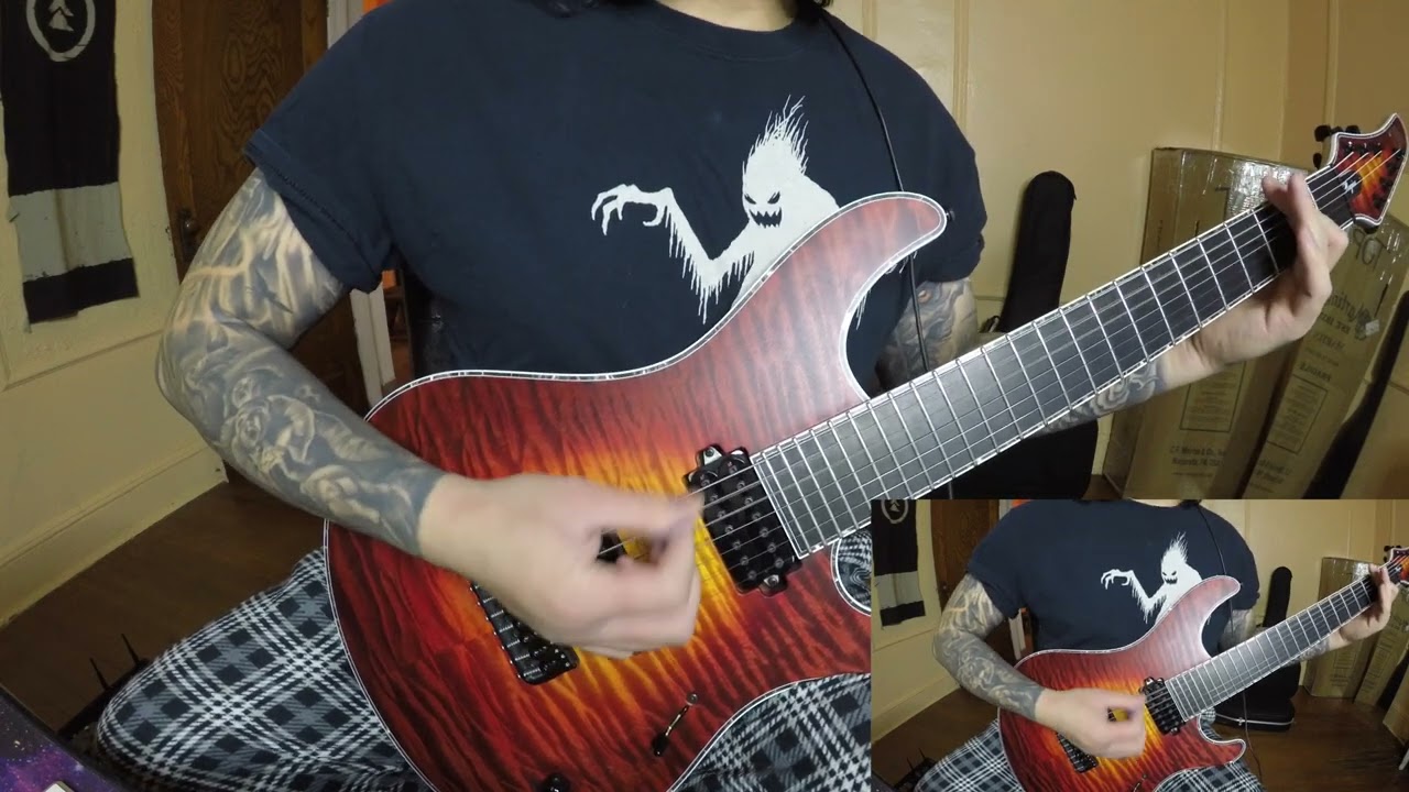 HEY NIGHTMARE, WHERE DID YOU GET THEM TEETH - A SKYLIT DRIVE ( guitar cover)