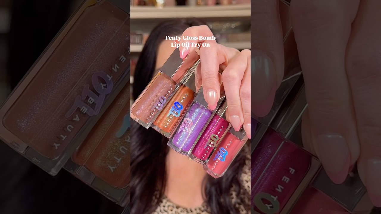Fenty gloss bomb oil try on #shorts