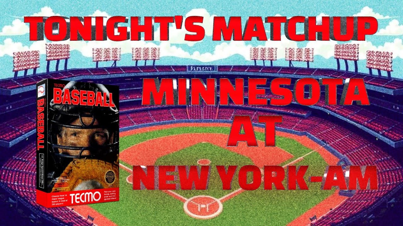 Minnesota at New York-AM | April 5th, 1988 | Tecmo Baseball (NES) Simulations