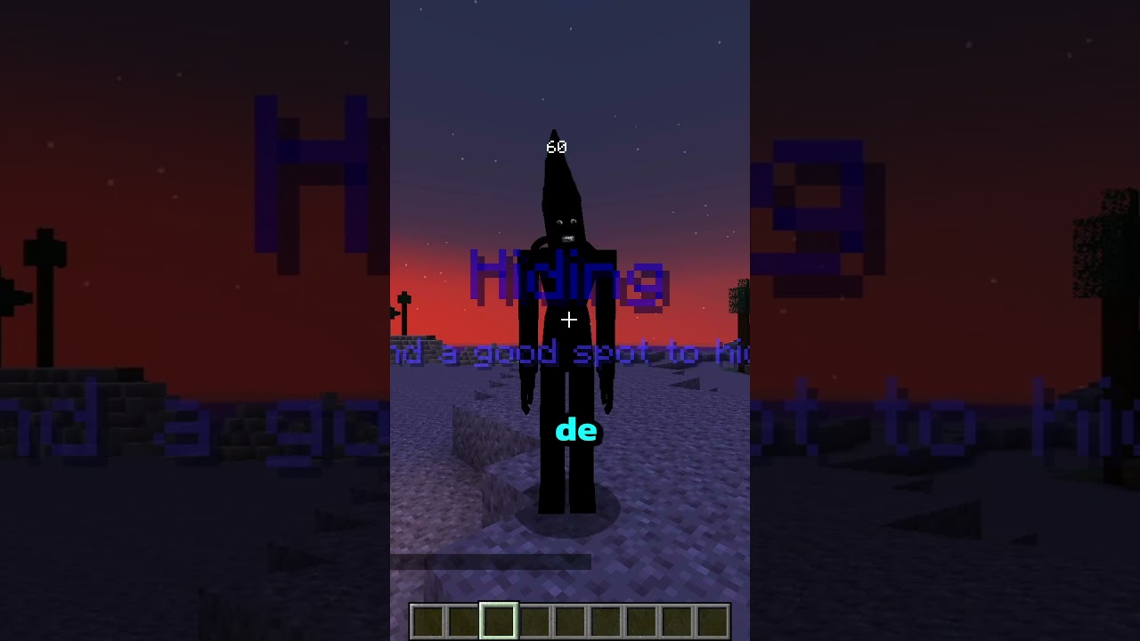 Dit Minecraft MONSTER Speelt VERSTOPPERTJE Met JOU! #shorts #minecraft #horror