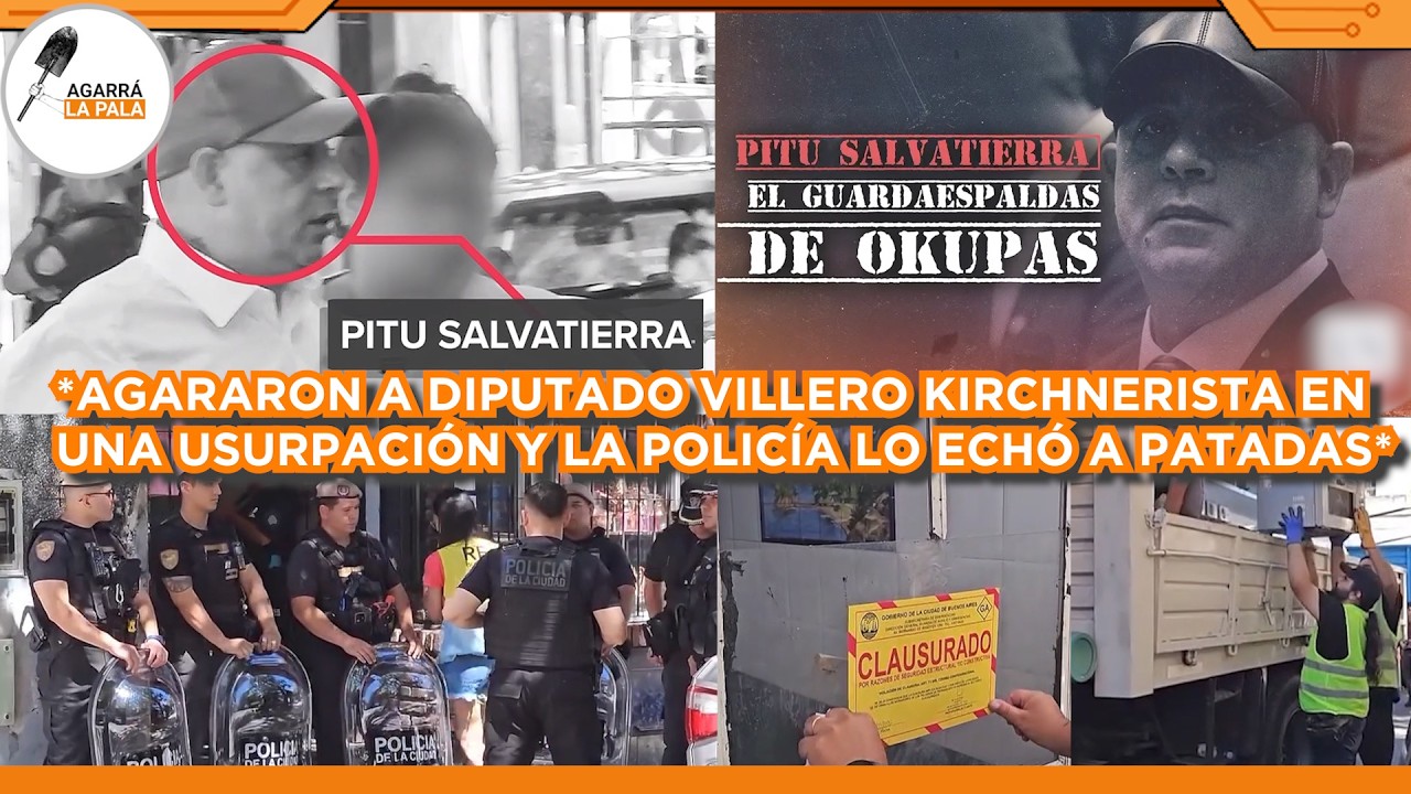 AGARRARON A DIPUTADO VILLERO KIRCHNERISTA EN USURPACIÓN ¡¡¡Y LA POLICÍA LO ECHÓ A PATADAS!!!