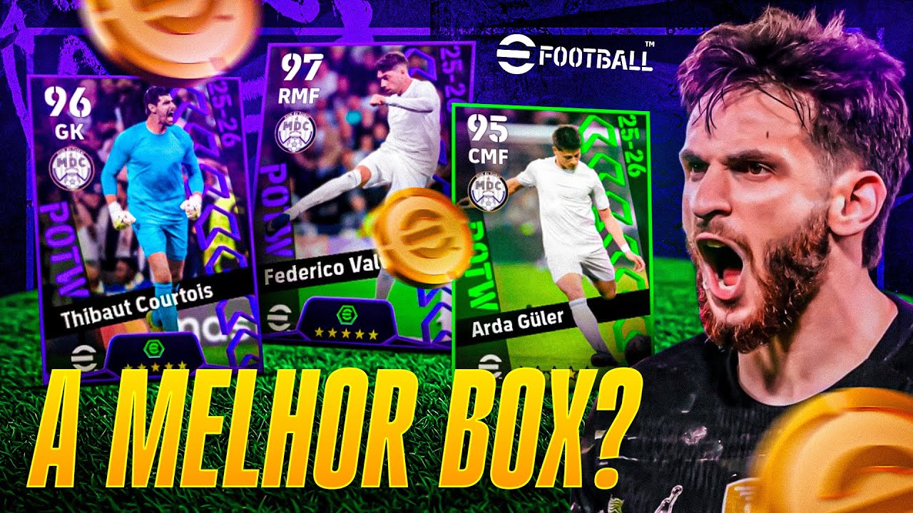 PACK OPENING na box de destaques 😳😱 Efootball Mobile