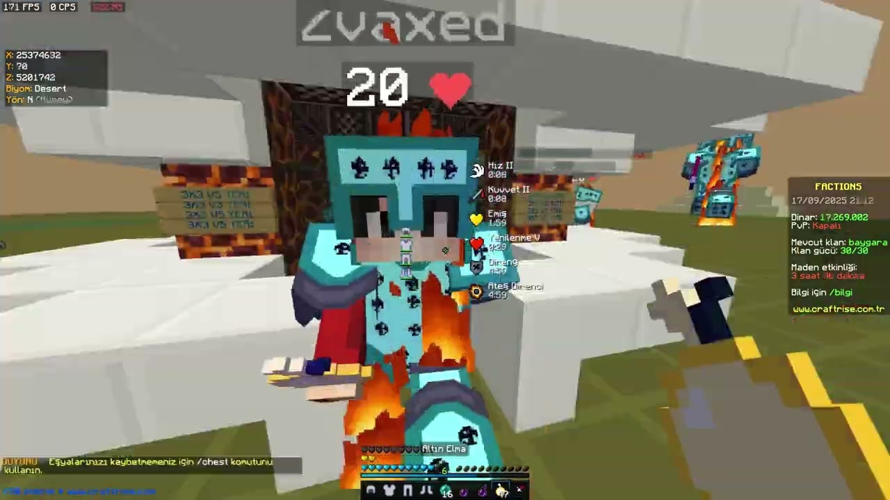 CR FACTİONS EDİT AVI #craftrise #pvp