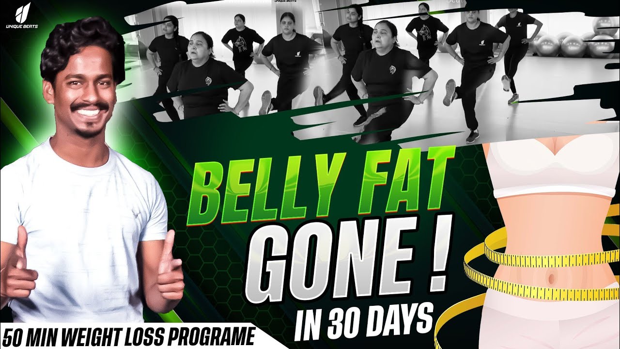 Belly Fat And Weight Loss Video | 50 Mint. Nonstop Workout Video | Zumba Fitness With Unique Beats