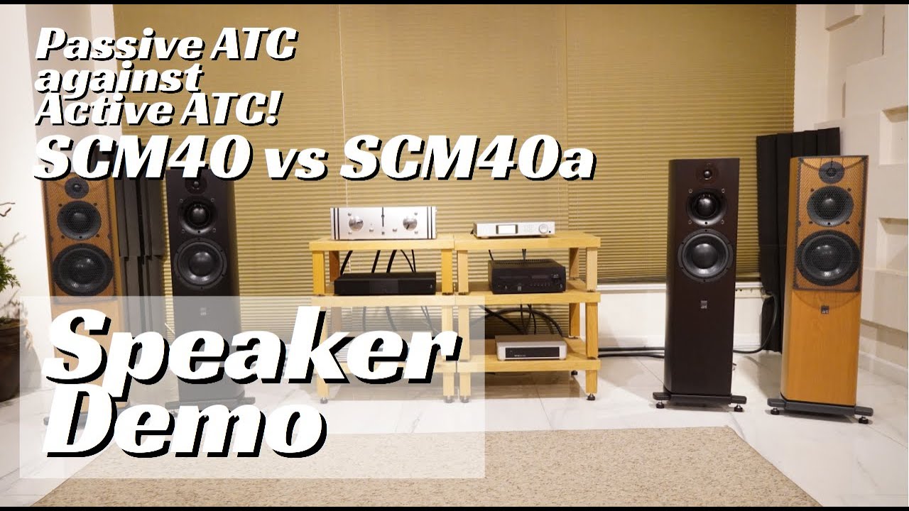 Speaker Demo: Passive ATC SCM40 vs Active ATC SCM40a
