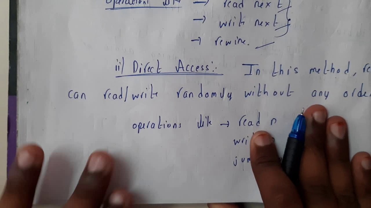 6 File access methods