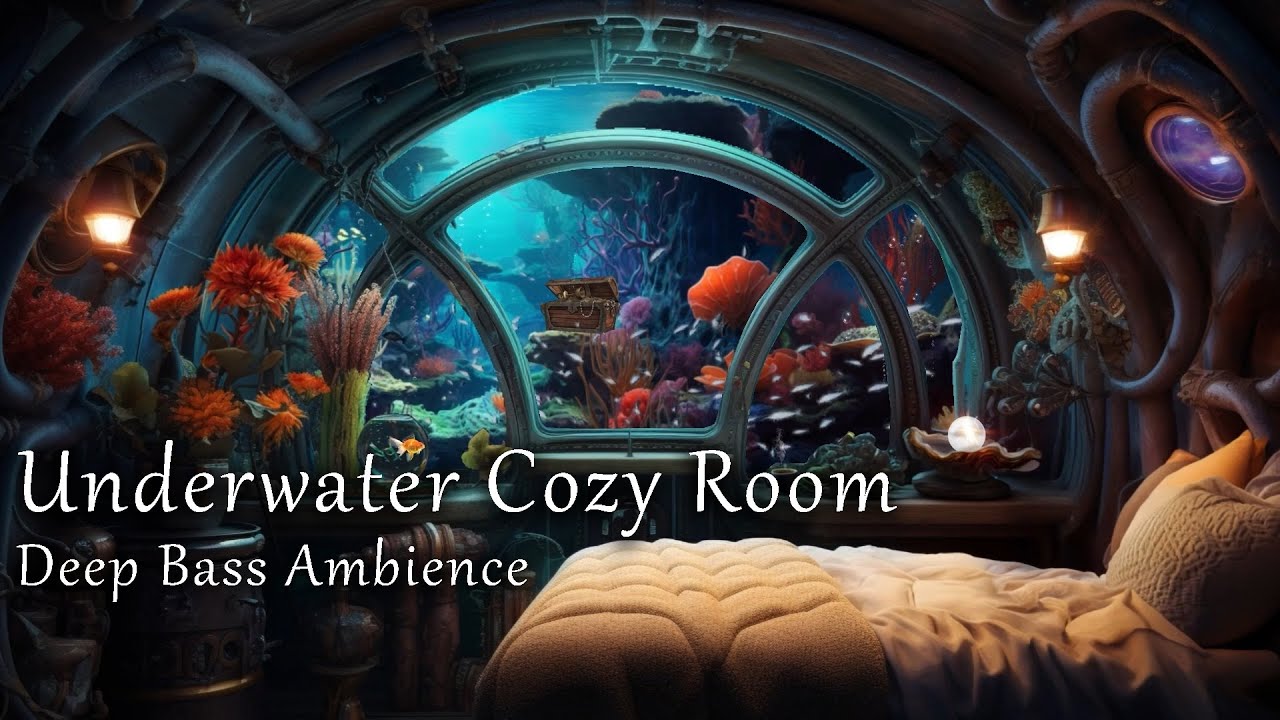 Underwater Cozy Room - Relaxing Deep Bass and White Noise Ambience to Sleep, Focus & Study