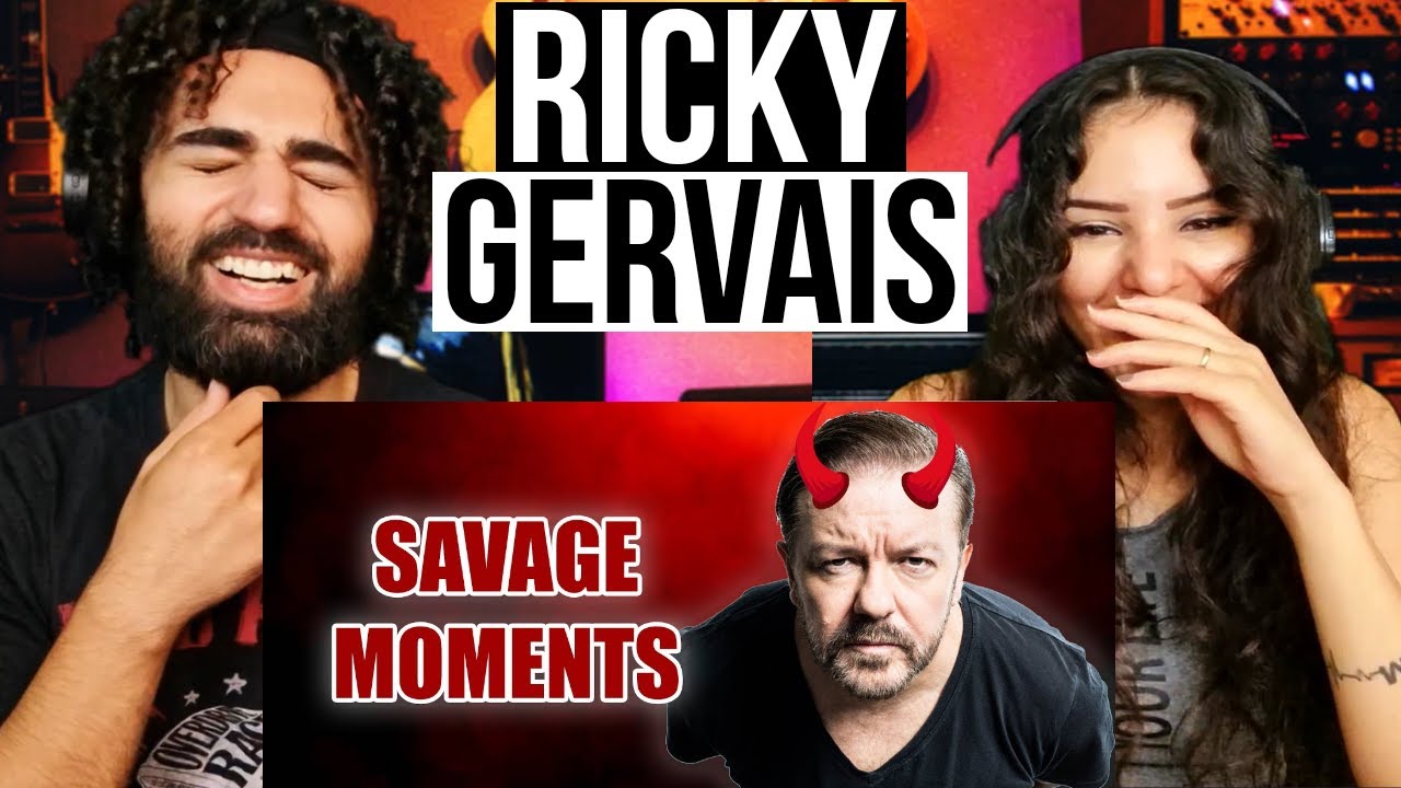 First time watching Ricky Gervais being a savage for 10 minutes straight | (comedy reaction)