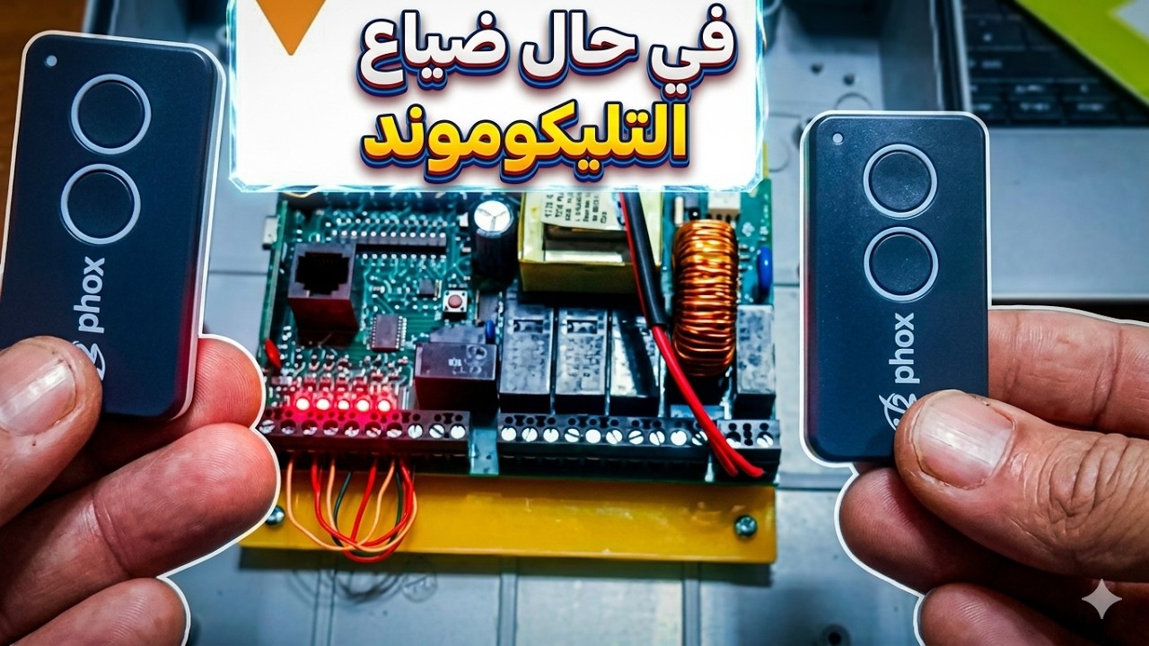 طريقة مسح أو إضافة تيليكوموند لباب أوتوماتيكي V2 FLEXY.ajouter ou supprimer les télécommandes V2