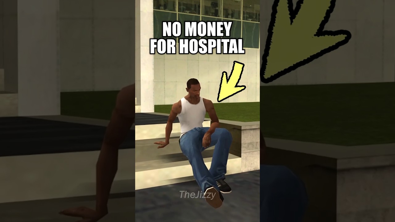 ЕСЛИ У ВАС НЕТ ДЕНЕГ НА БОЛЬНИЦУ В GTA SAN ANDREAS 💰 #gta #gtasanandreas #secrets
