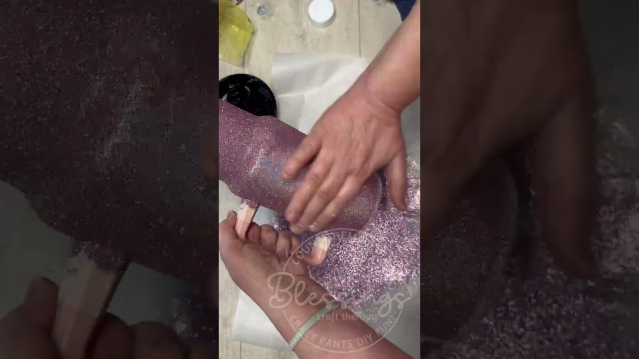 Tack It Method Glitter Tumbler 