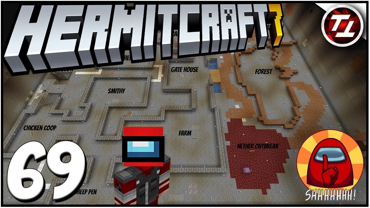 Открытие карты «Среди нас», дизайн и прогресс! — Hermitcraft 7: #69